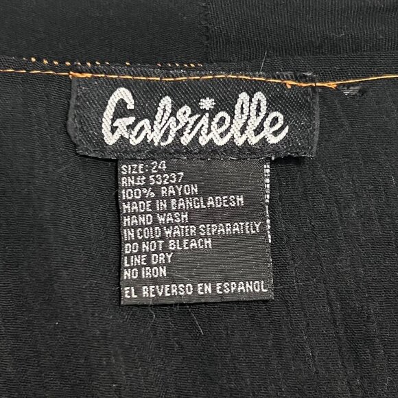 Gabrielle Boho Geometric Duster Kimono Plus Size 24 Open Front Cover up - Picture 2 of 16